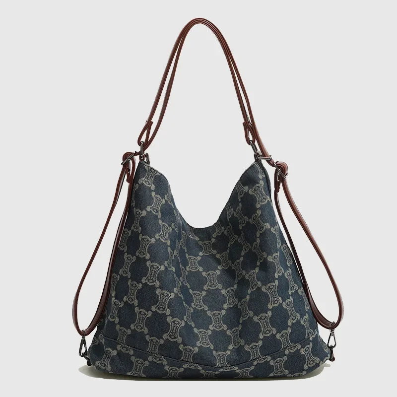 2023 Trendy New Retro Tote Women\'s Bag Niche Design Large Capacity Commuting Backpack High-end Single Shoulder Crossbody Bag
