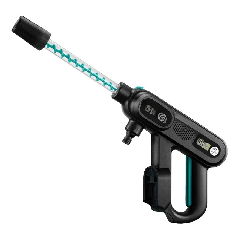 5IN1 Brushless Electric High Pressure Car Washer Gun 220Bar Cordless Washing Water Spray Gun For 18V Battery Pin