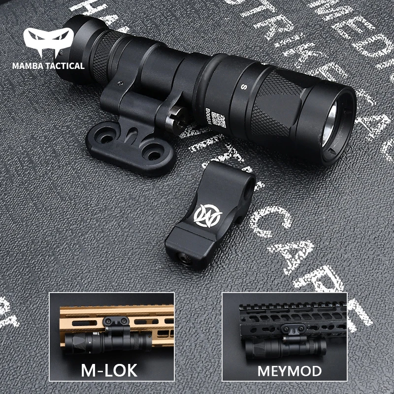 WADSN Surefir M340W Metal Scout Light SF M340 Strobe Flashlight Airsoft Weapon Light Torch MLOK Fold Bast Mount AR15 Rifle Lamp