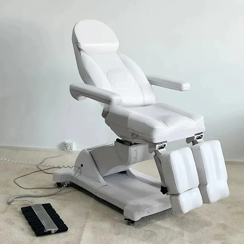 سرير تجميل كهربائي، صالون تجميل، تجميل طبي، فحص المرضى الخارجين، كرسي باديكير قابل للدوران