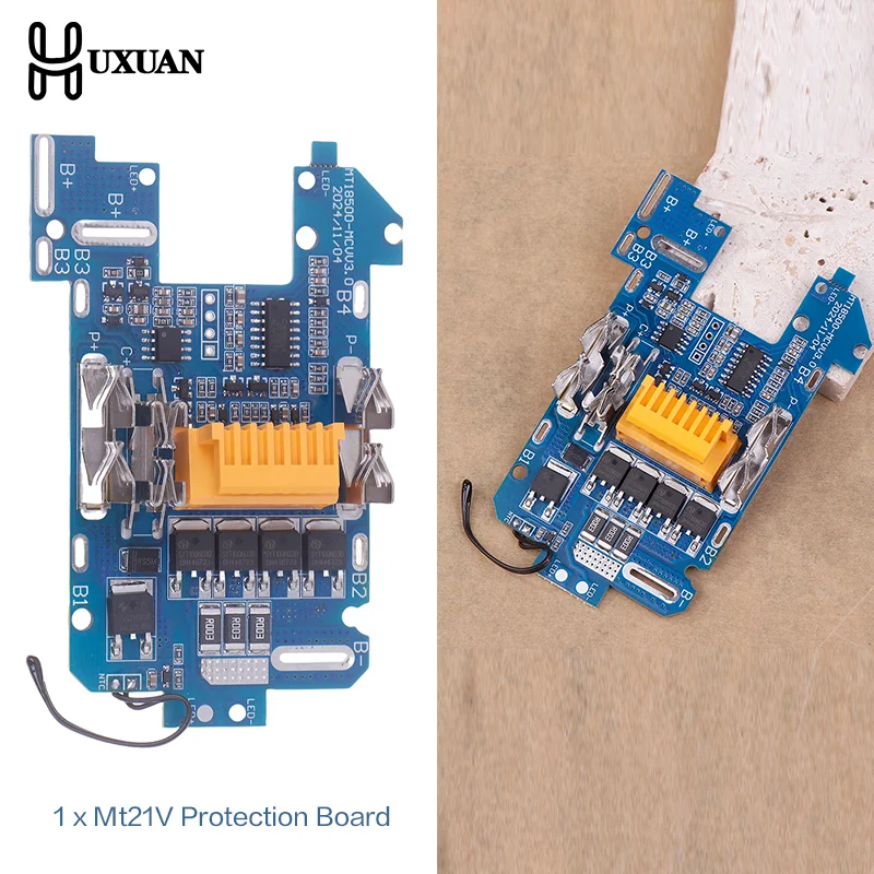 

1 комплект, 21 В, плата защиты печатной платы для зарядки аккумулятора, подходит для BL1830 BL1840 BL1850 BL1860B LXT 400, электроинструмент