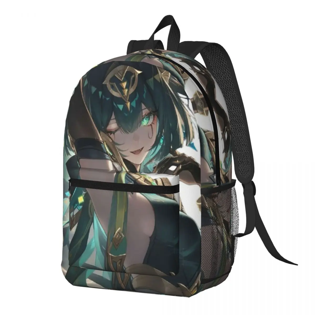 

Genshin Impact Nefer Armpit Leak Backpack Daypack Large Capacity Children BookBag School Bag Shoulder Bags for Men Women