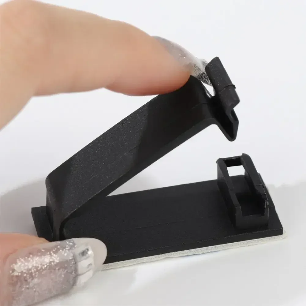 19x45mm Self-adhesive Wire Holder Organizer Cable Clamp Management Table Desk Storage Electrical Equipment Supplies Fixing Clip