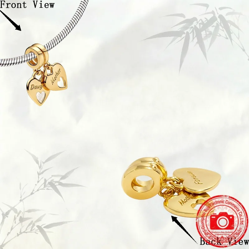 New Original Charm Beads, Cupid Heart&Love  Heart  Charm&Pet Paw Print Dangle Charm Bead Fit Pendant Bracelet Women Jewelry Gift