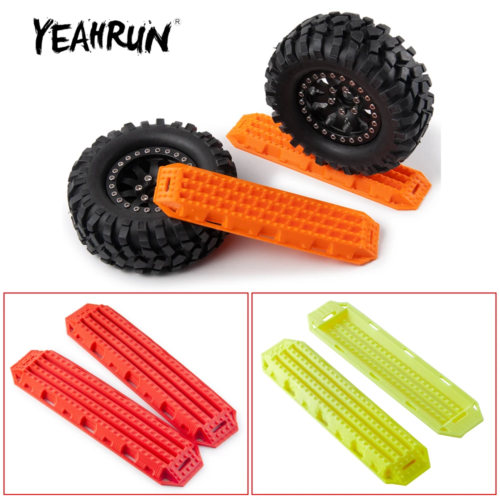 YEAHRUN 2Pcs PLA Sand Ladders Anti-skid Plate for Axial SCX10 Wraith TRX-4 Tamiya CC01 1/10 RC Car Truck Accessories
