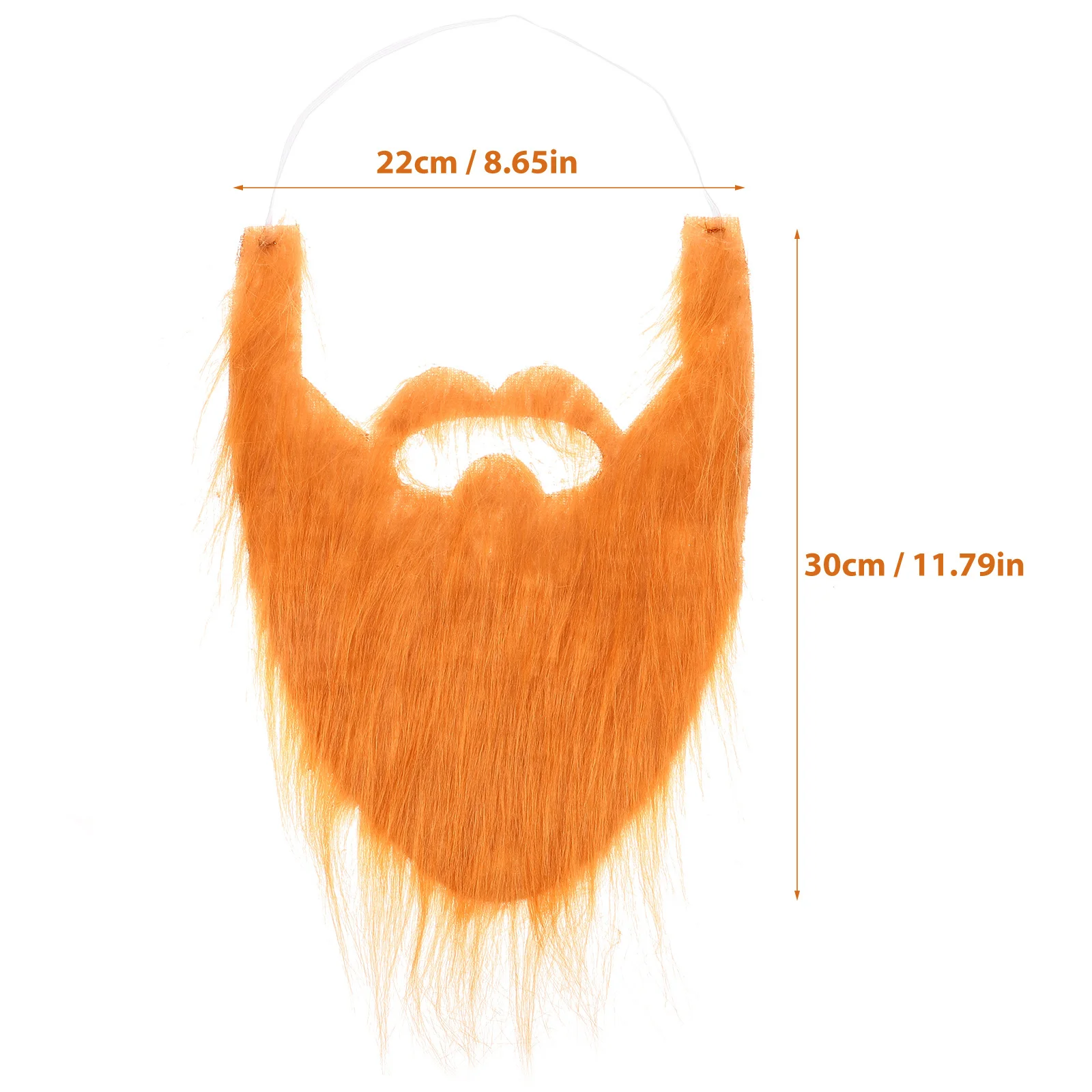 Fake Beard for Men Realistic Costume Facial Hair Prop Halloween Cosplay Party Accessory Enhances Handsomeness