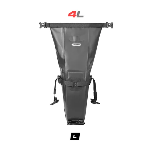 Imagen 2 del producto Bolsa trasera para ciclismo al aire libre de 4L, bolsa trasera para bicicleta, accesorio para ciclismo, bolsa para SILLÍN de bicicleta impermeable, bolsa para asientos de bicicleta plegable portátil