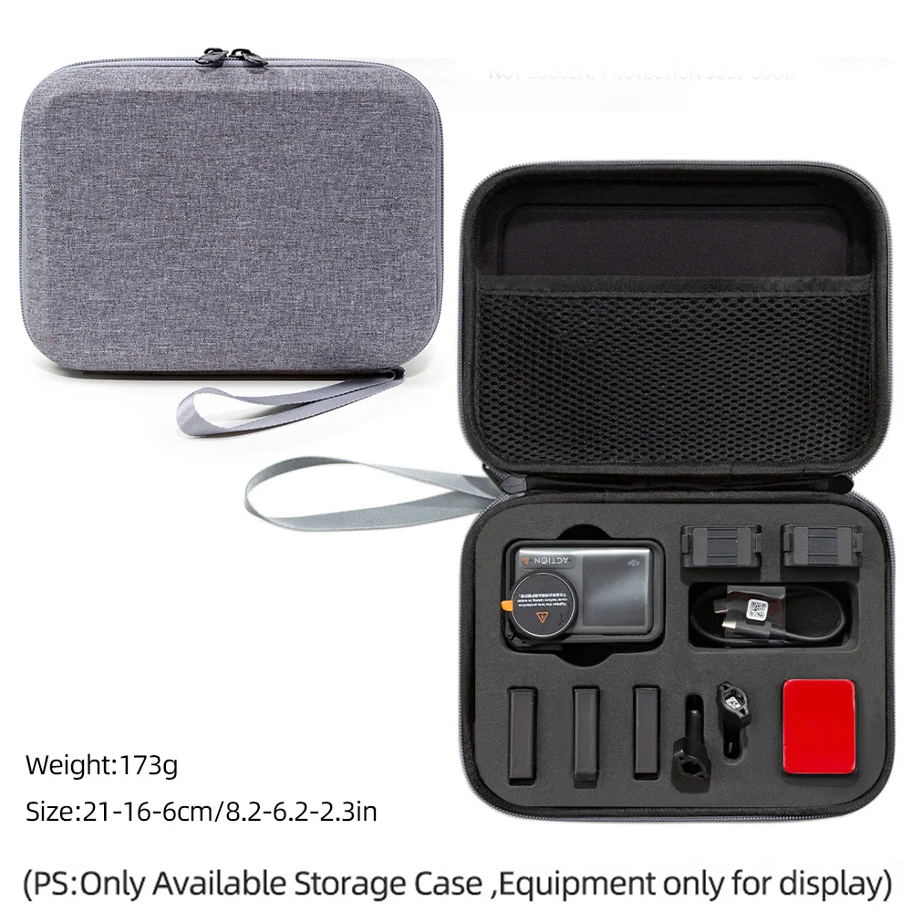 กระเป๋าถือสำหรับ DJI OSMO Action 5 Pro กล่องเก็บของสำหรับพกพาคอมโบแบบพกพาสายไนลอนหลายเส้นกันกระแทกป้องกันกีฬา Camer