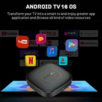 Boîtier TV intelligent Android 16, AllwinnerH313, pour Home cinéma, Google Assistant, Netflix, lecteur multimédia en Streaming, Bluetooth, 2 go 16 go, 2,4 go 5 ghz, Wifi T1 5
