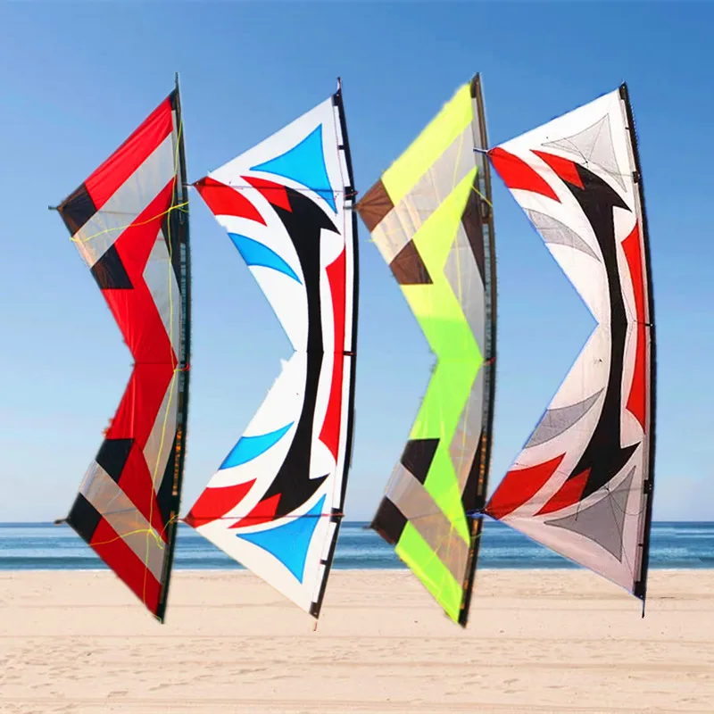 

Free shipping quad line stunt kites for adults kite line rev outdoor fun sports kites albatross kite factory flying reel ripstop