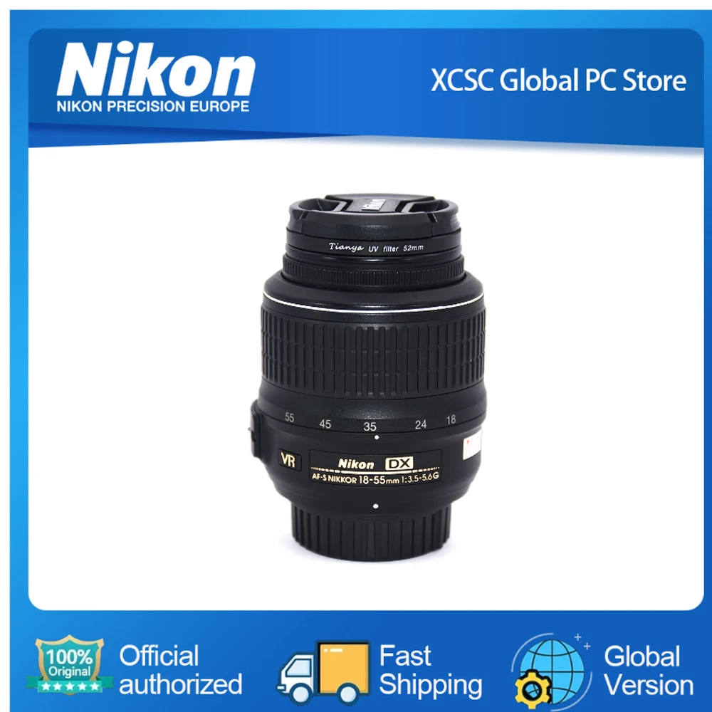 NIKON AF-S DX 18-55 mm f/3.5-5.6G VR focal range Nikon DX format digital SLR sensors