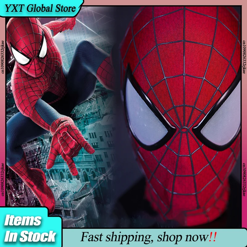 

Новая высококачественная маска Человека-паука 2, версия Питера Паркера «Человека-паука Гарфилда», удивительный косплей на Хэллоуин, рождественский подарок