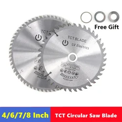 1pcs TCT woodworking saw blade 4/6/7/8inch 30T/40T/60Tmultifunctional circular cutting disc for cutting wood cutting tools