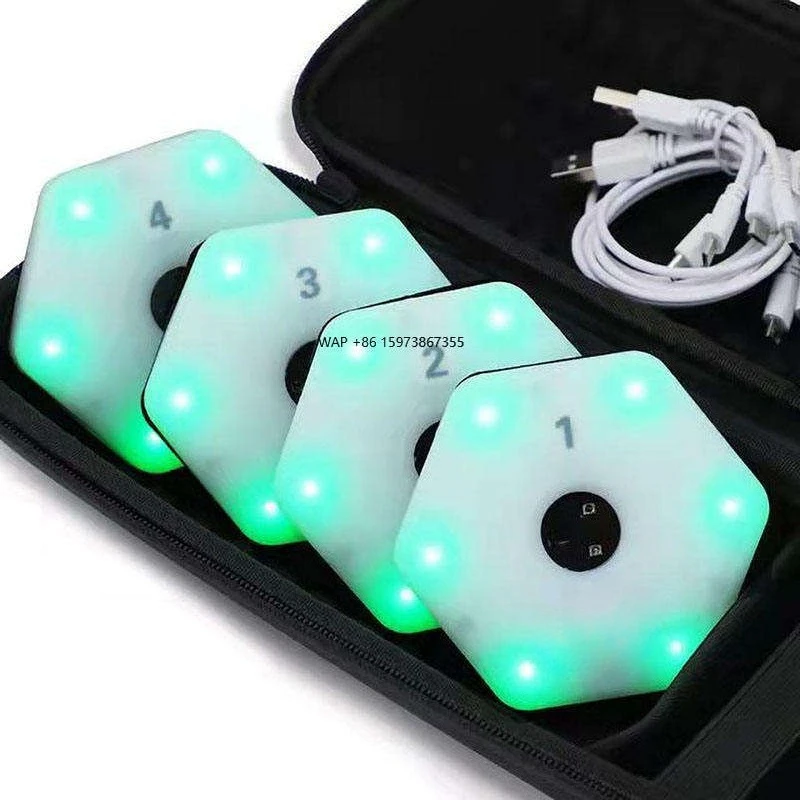 Fußballtraining, Lichtsgeschwindigkeit, Agile-Reaktionsausrüstung, Basketball, Fußball, Sport, Boxen, Fitlight Blazepod, Handball, 4+ App