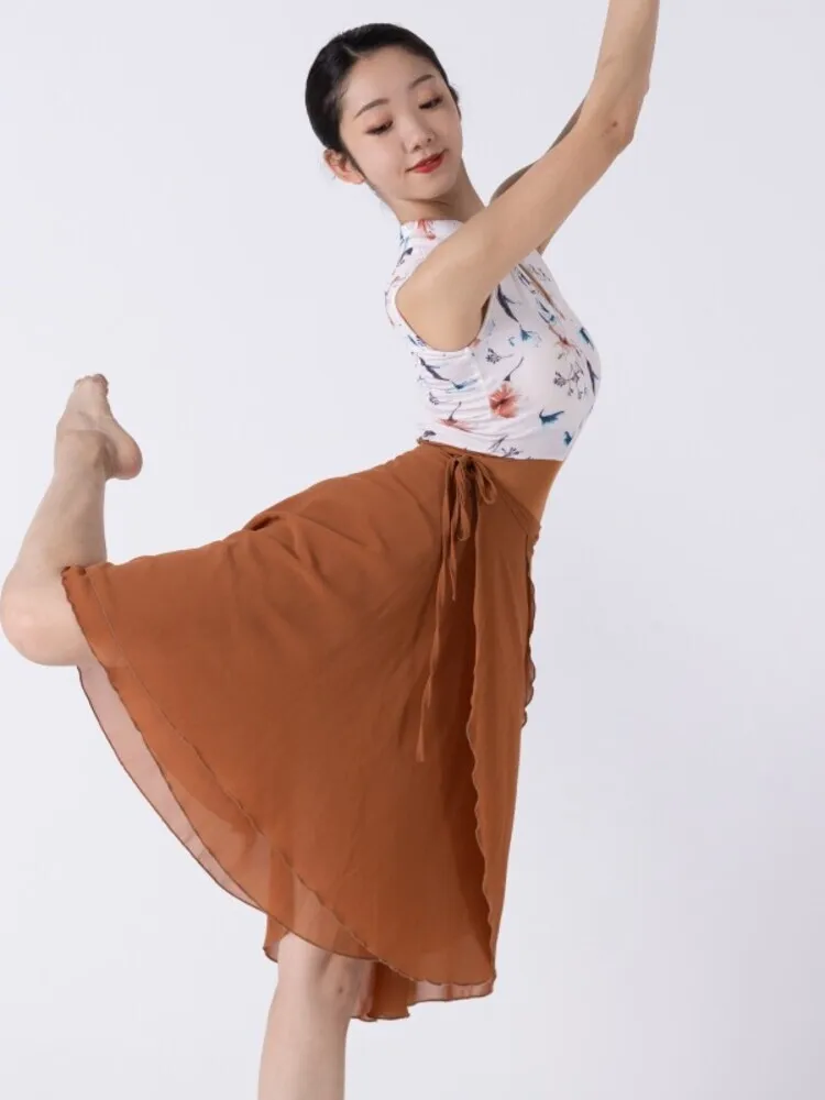 Macacão fino com gola floral sem costas, patchwork, para trajes profissionais de dança clássica e roupas de palco