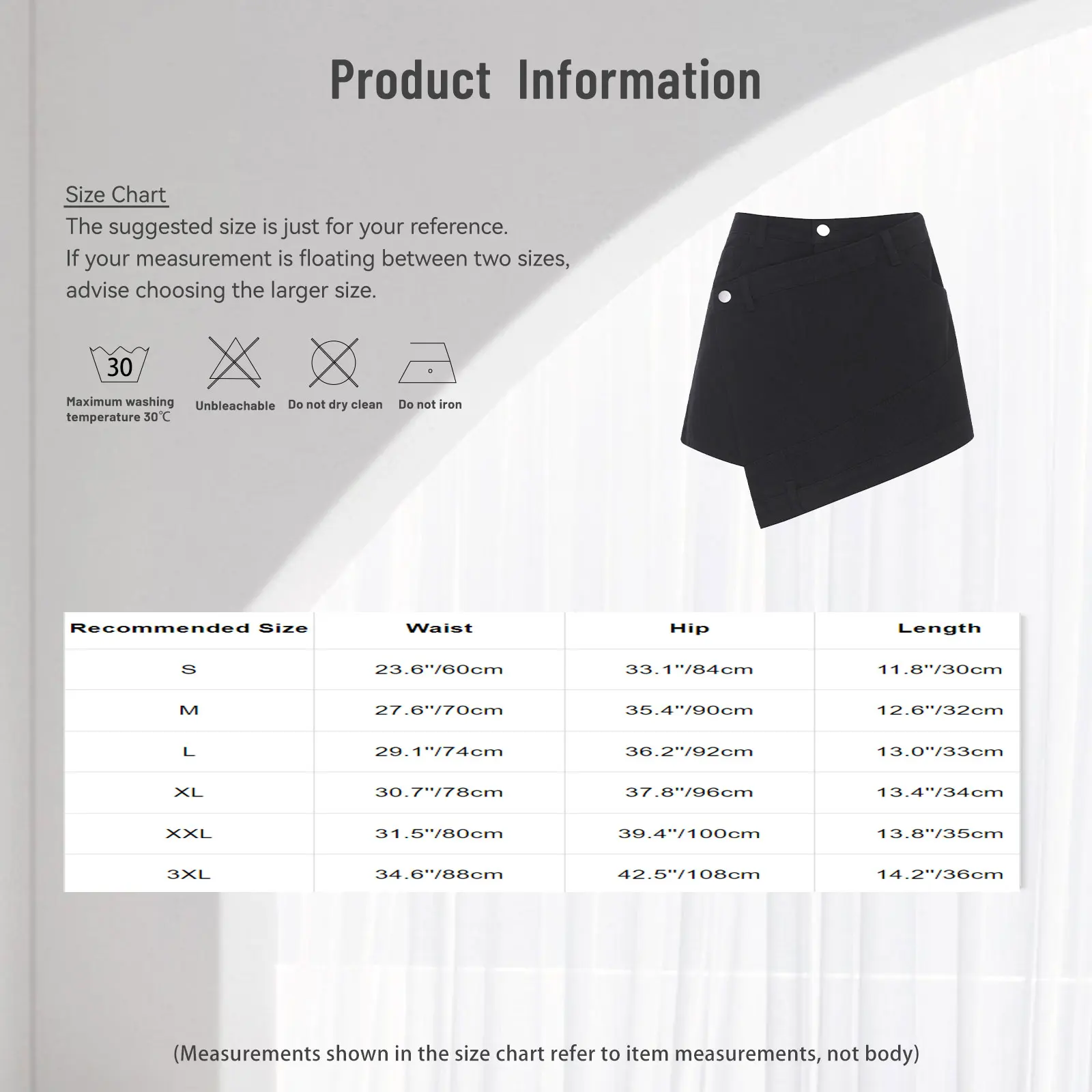 

Women High Waist Denim Culottes Shorts Stylish Front Irregular Overlay Short Skorts Shirts for Daily Casual Office Weekends