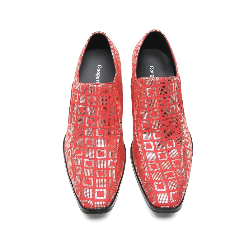 Herren-Slipper im italienischen Stil mit Krokodilmuster, hoher Absatzhöhe, aus echtem Leder, luxuriöse, formelle Schuhe für Geschäftstermine und festliche Anlässe. – Detail 20