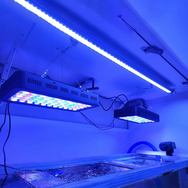 High Power Blue Panel Aquarium Light Diode Lighting Spectral Change Dimmer Marine Fish Tank Reef Salt Tank Fast Delivery