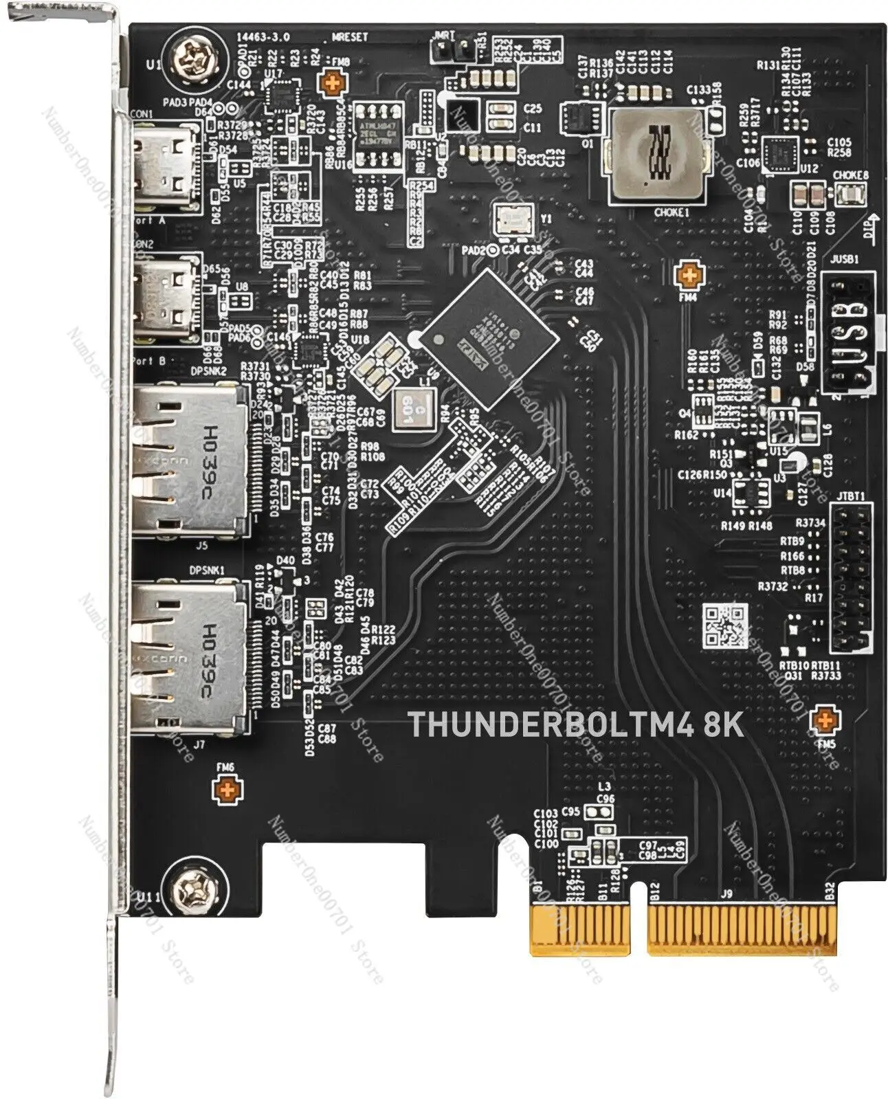 

MSI PCIe Thunderbolt 4 expansion card THUNDERBOLTM4 8K supports sound card