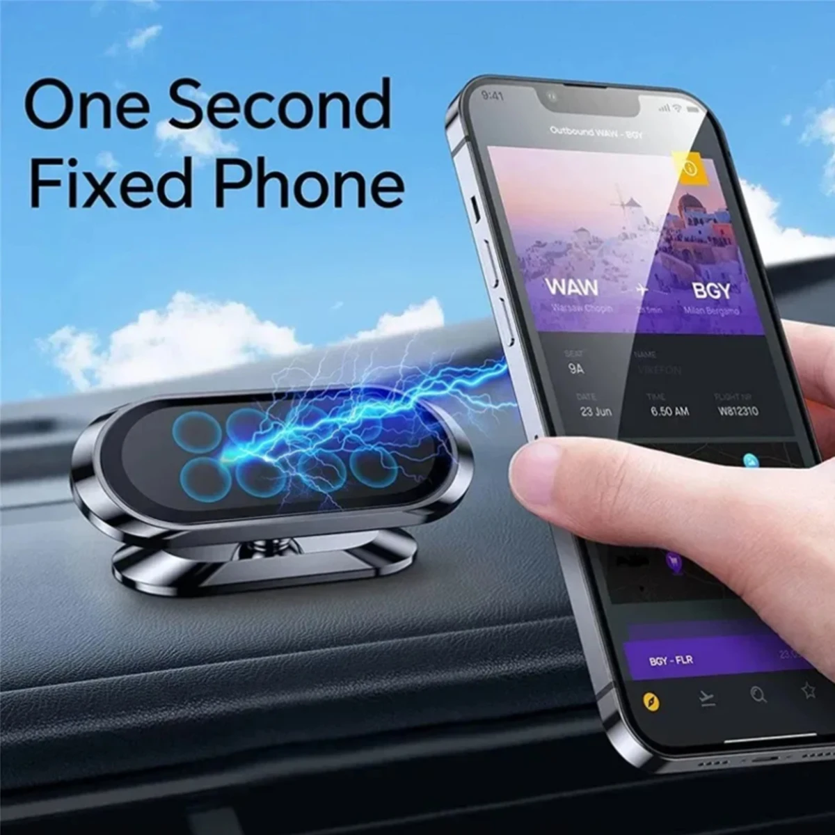 

Strong Magnetic Phone Holders for Car Cellphone Stand 360 Rotation Magnet Mount GPS Support For iPhone 15 14 13 X Xiaomi Samsung