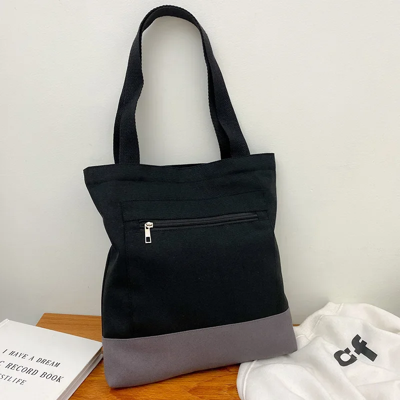 Bolso de lona INS para mujer con cremallera, bolsos Hobo, bolso de gran capacidad, bolso holgado, bolso de viaje para ir al trabajo, monederos y bolsos