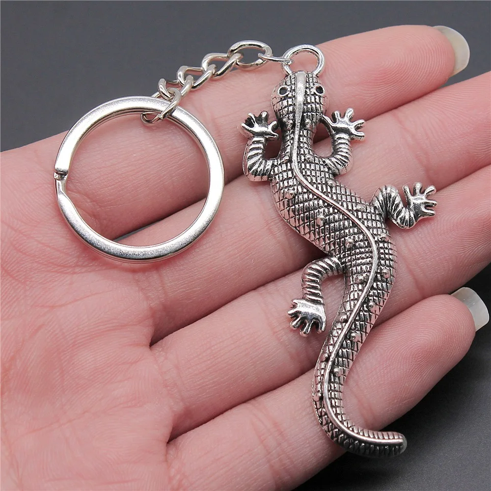 Simple gecko lizard pendant keychain pendant gift