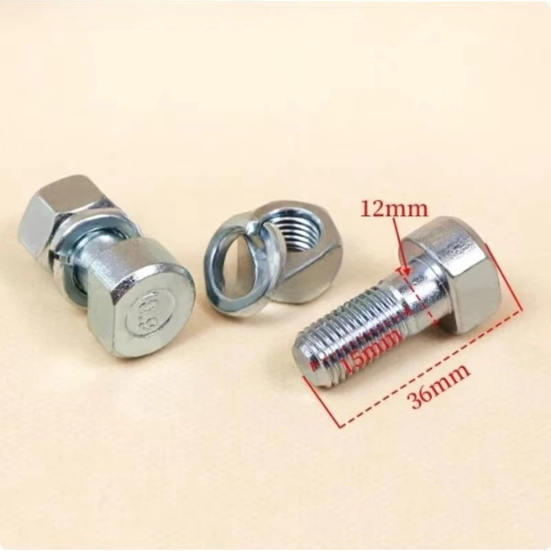 Forklift rear wheel steel ring screw 6.50-10 bolt M12 for 2 tons 3 3.5T