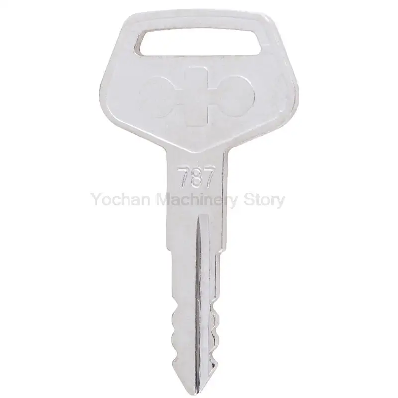 

2PC For Komatsu Excavator Dozer Loader Ignition Lock Key Part Number 787 Fit PC60 120 200-3/4/5/6