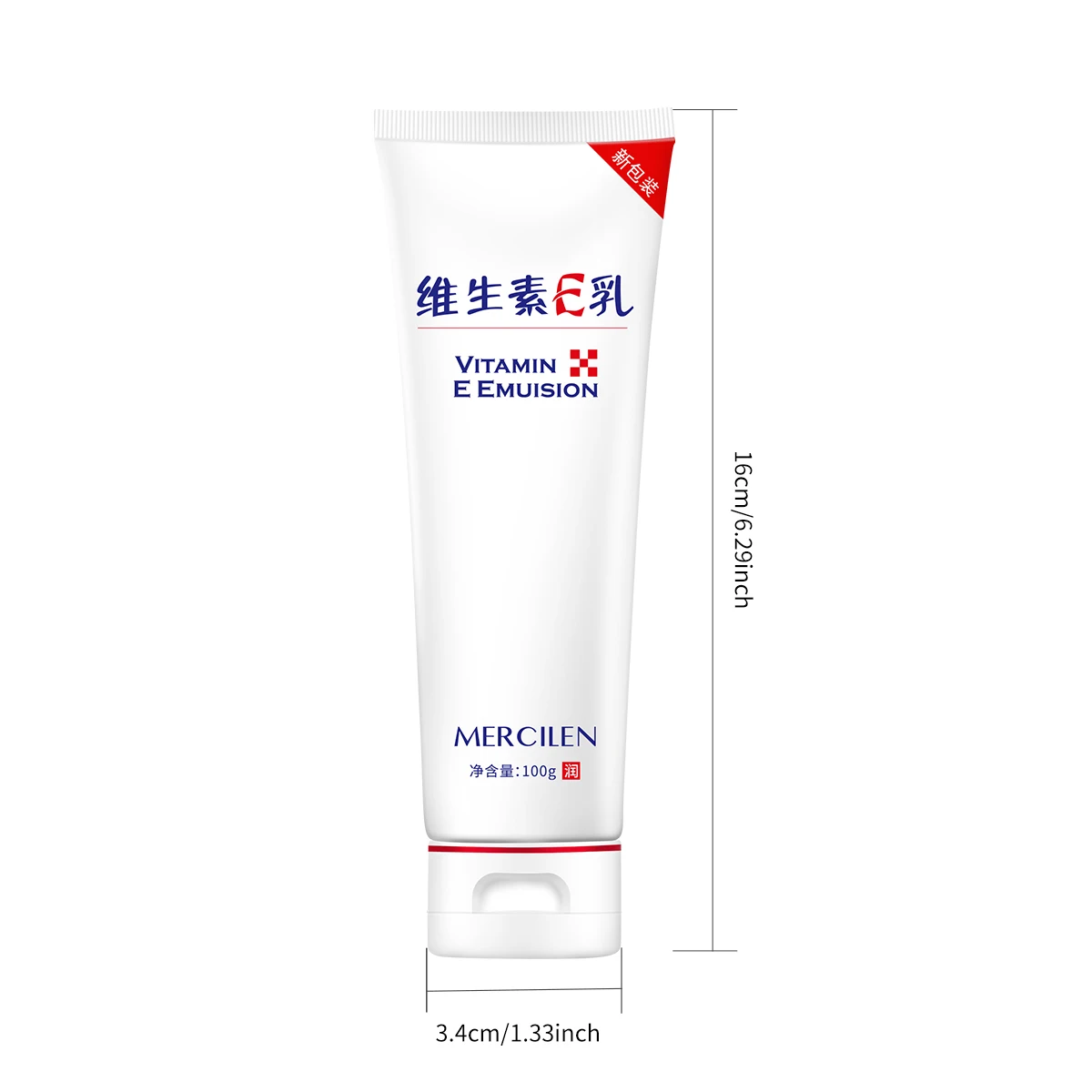 Mercilen Vitamin E Lotion 100g, Has a Refreshing, Moisturizing, Easily Absorbed, Non-Sticky Texture, Relieves Dry and Rough Skin, Makes Skin Moisturized and Soft, Suitable for Face, Hands, and Body