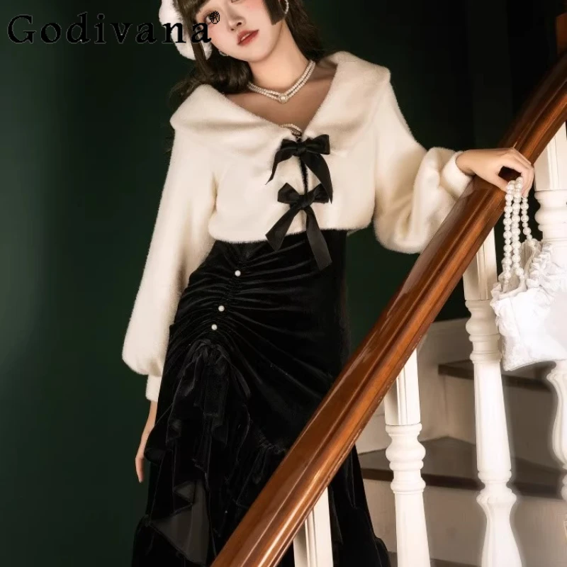 

Japanese Style Lolita Outfits Women Original JSK Strap Dress Lolita Coat Two Pieces Suit Girls Spring Autumn Mermaid Dress Set
