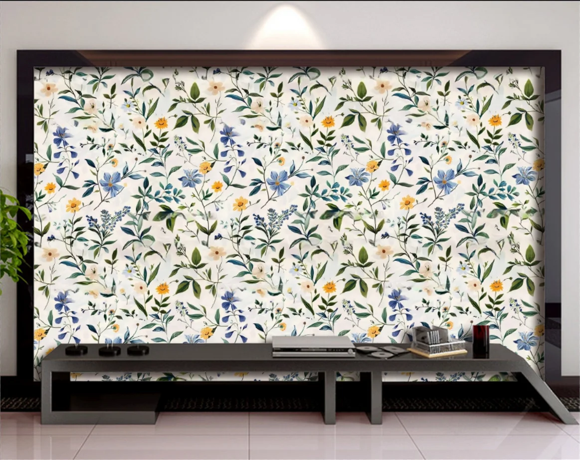Custom wallpaper European HD tropical plants leaves flowers animals unlimited Splicing Tiled background wall murals 3d wallpaper
