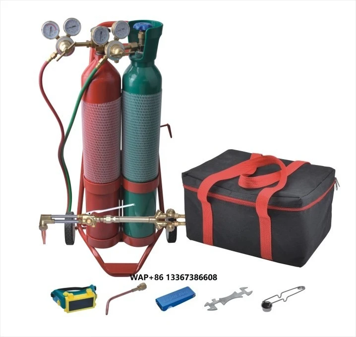2023 Uweld 10L Cylinder Cart Portable Oxygen Acetylene Gas Welding Cutting Kit