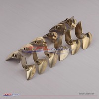 TFL Professional 2 Blade Copper Propeller ID=4mm / 4.76mm Diameter=36mm-45mm Pitch=1.9 for RC Model Boat