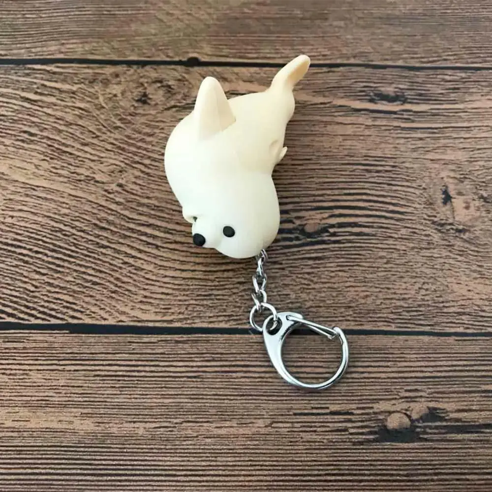 Children's Gifts Vocal Sea Lion Shape Luminous LED Light Key Chain Key Ring