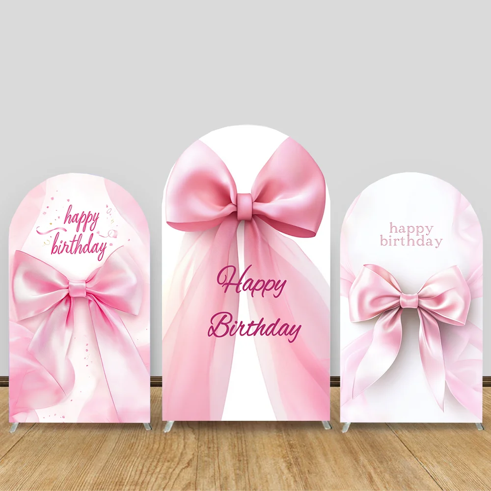 

Baby Shower Single-Sided Arched Photography Backdrop Gender Reveal Pregnant Bathing Girl Birthday Party Wedding Decor Background