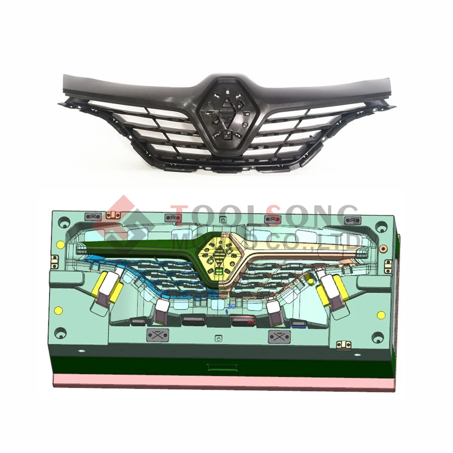 سعر المصنع السيارات شبكة المبرد الوفير العفن تصميم تصنيع قطع غيار السيارات الأمامية والخلفية Taizhou