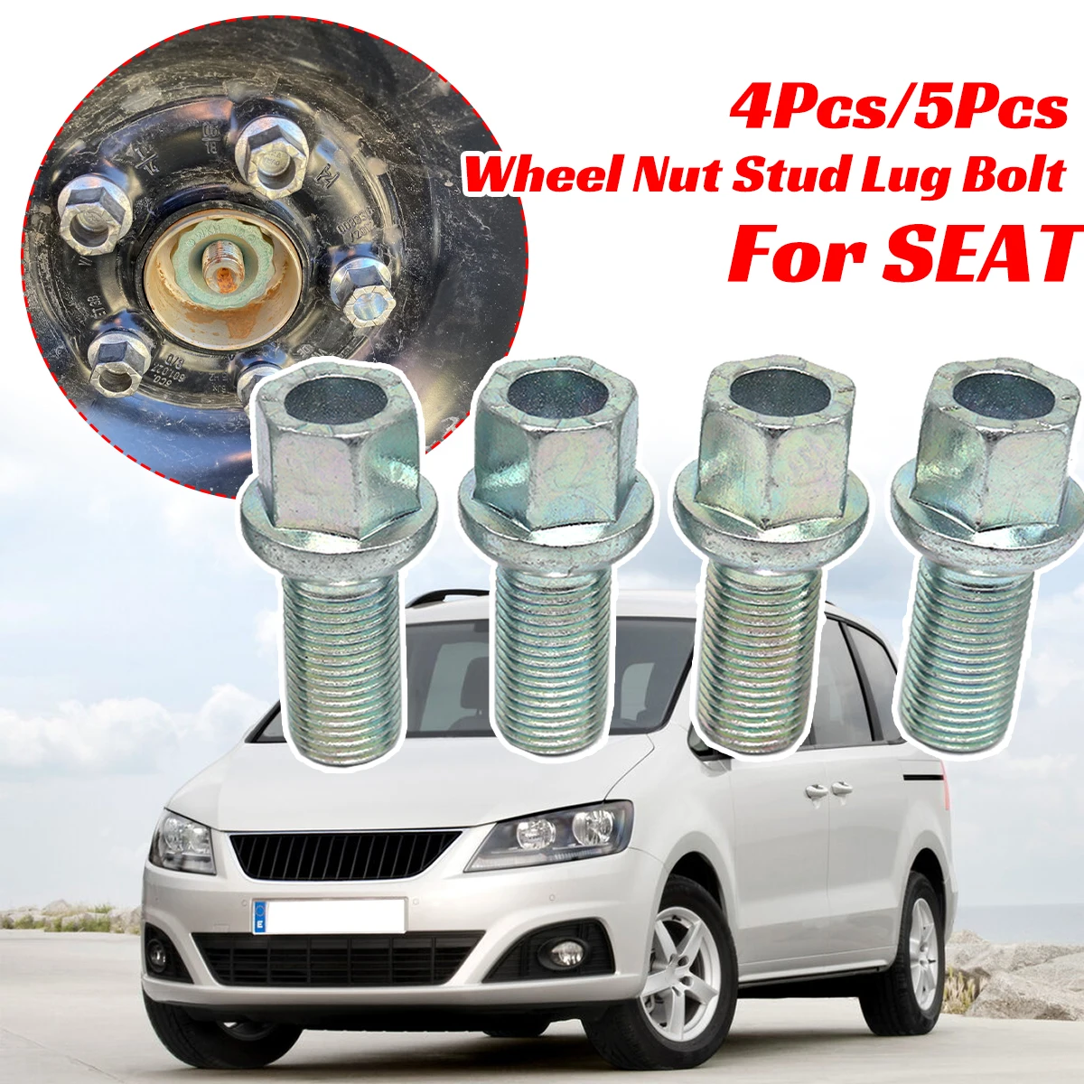 

4 шт./5 шт. болт для колес, винт для SEAT Ibiza 6L 6J 2002-2015 Toledo, замена 443601139A 443601139C 8D0601139A