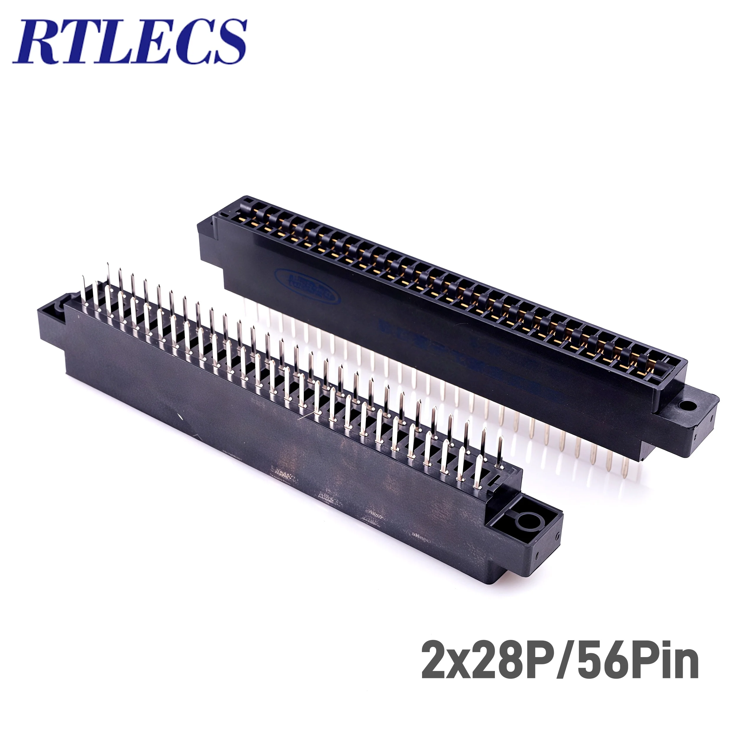 5pcs Edge Connector Slot 3.175 mm Pitch 30 36 40 44 56 60 72 80 86 100 Pin PCB Gold Finger Board Socket Through Holes Flange