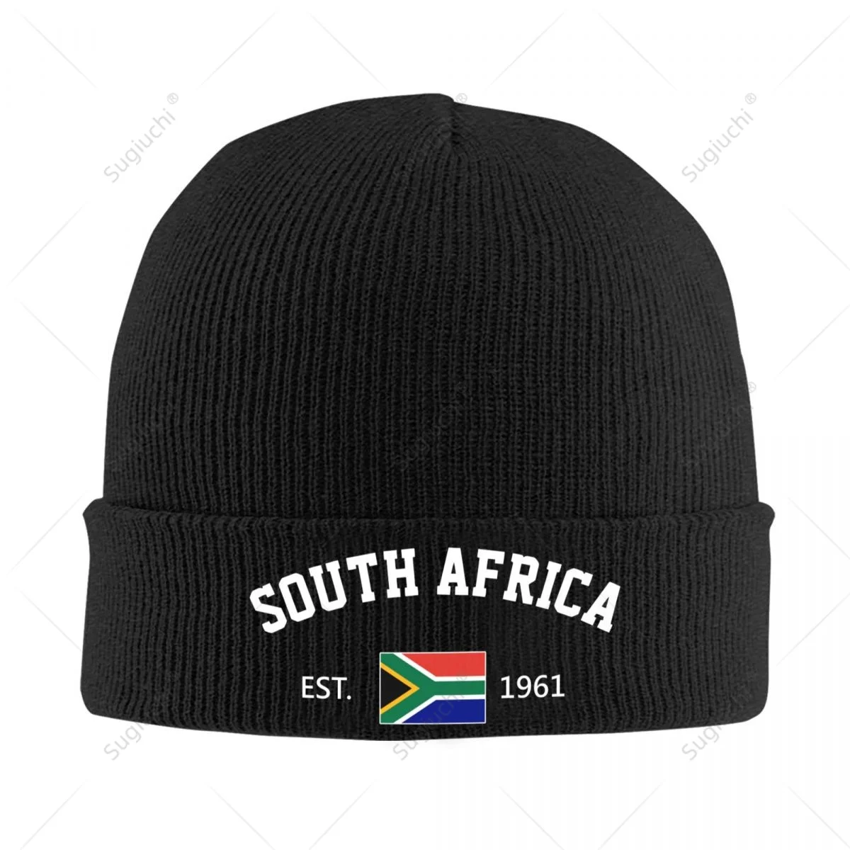 Strickmütze, Unisex, Südafrika, EST.1961, Unabhängigkeitstag, für Männer, Frauen, Jungen, Winter, Herbst, Beanie-Mütze, warme Mütze