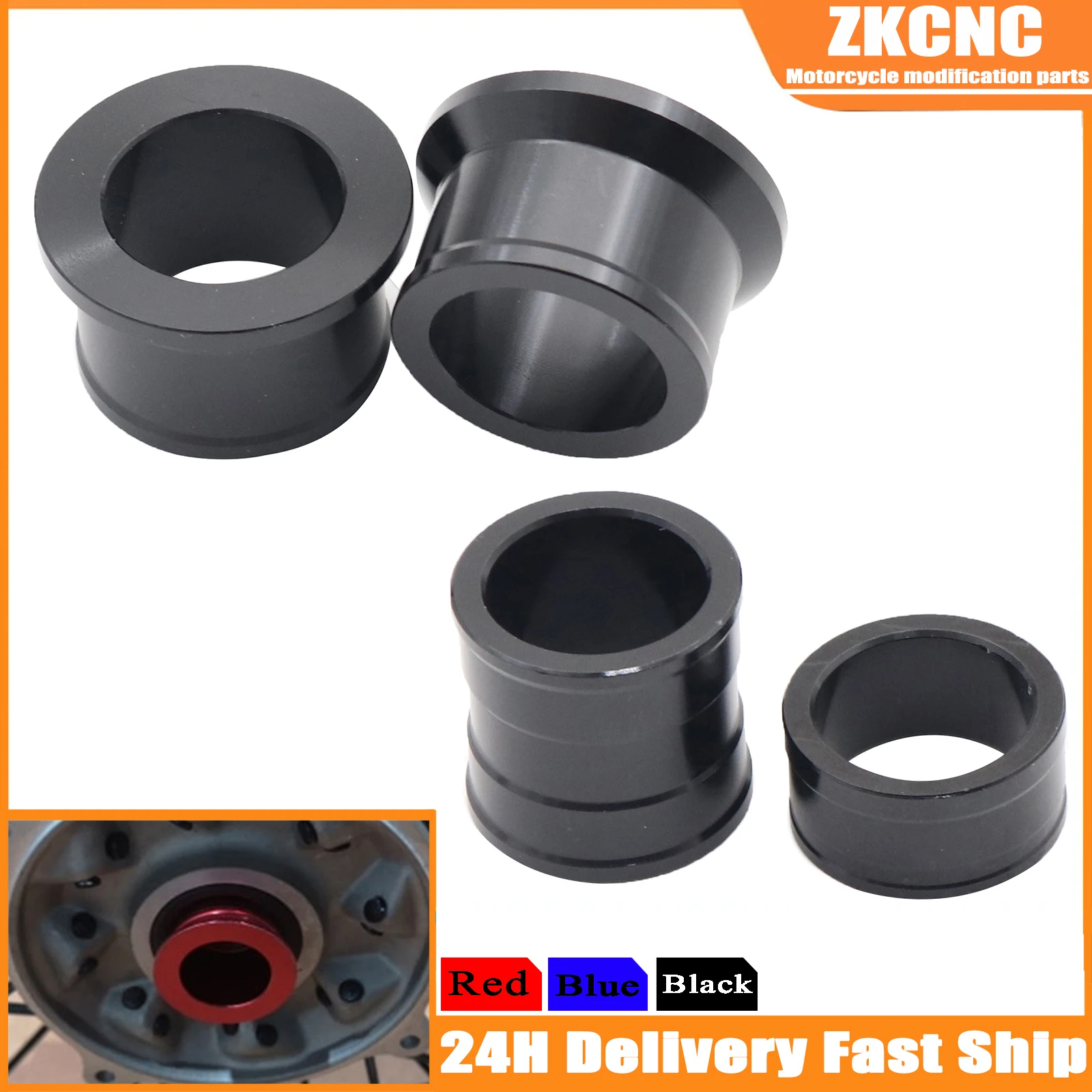 Motorcycle Front Rear Wheel Hub Spacer Fork Bushing For Honda CR125R CR250R CRF250R CRF250X CRF450R CRF450X CR CRF 125 250 450