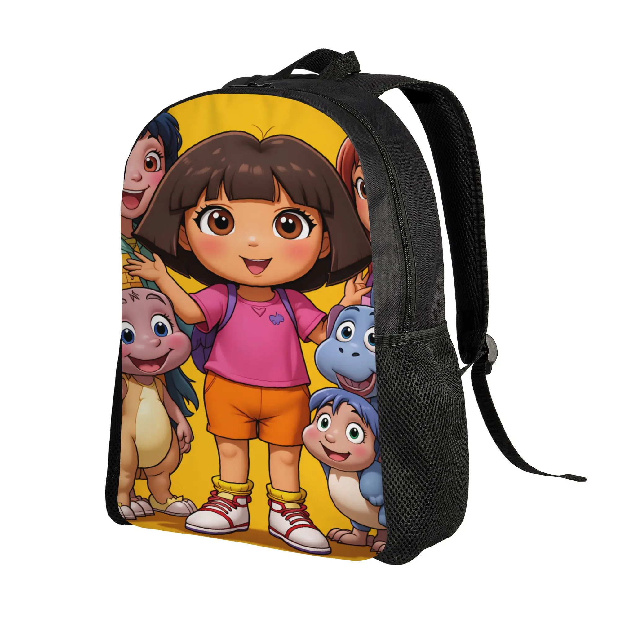 D-Doras and Friends Backpack  Outdoor Backpacks Boy Girl Fun High School Bags Colorful Big Rucksack