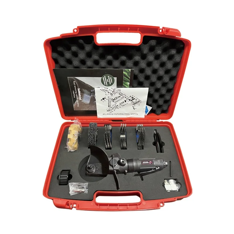 

Пневматический аппарат для обезжиривания и удаления ржавчины с набором проволочных щеток для ремонта автомобильных покрытий и очистки металлических поверхностей