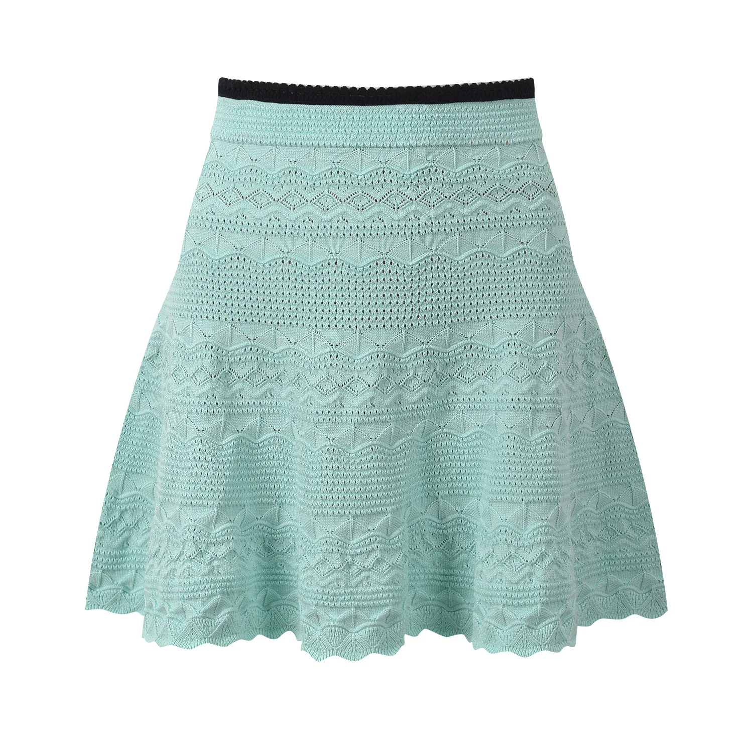 ZJYT Autumn New Women's Cardigan Sweaters Long Sleeve Knitted Tops 2026 Designer Fashion Green Jumper Mini Skirts Sweet Party - view 5