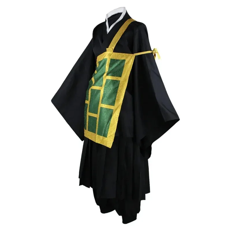 qq98Anime Jujutsu Kaisen Geto Suguru Costume Cosplay Kimono Nero Blu Uniforme giapponese Halloween Abiti da festa di Natale