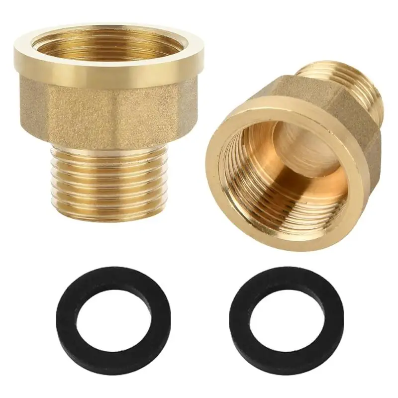 

Y1UD Pack of 2 Brass Pipe Reducers Inch to 3/4 Inch Threads for Pipe Use