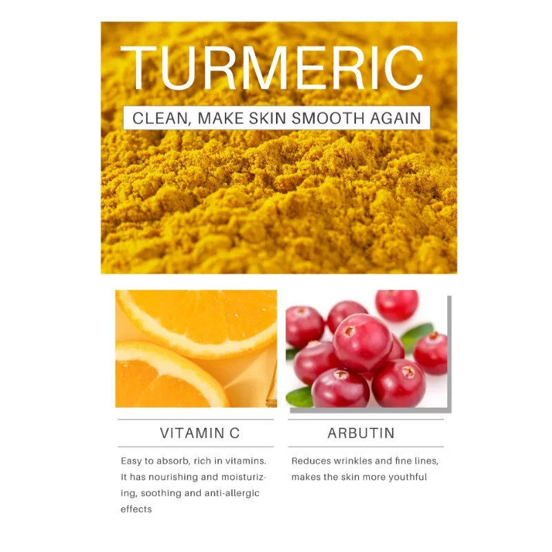 100ml Turmeric Brightening Skin Mild Non-Irritating Brightening Body Lotion Moisturizes Moisturizing Brightening Skin Smooth New