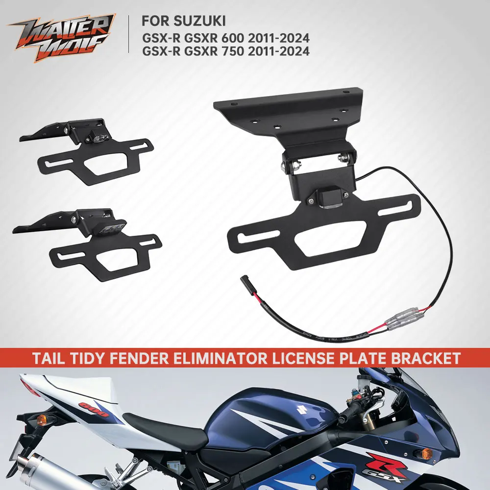 

2024 GSX R600 GSX-R 750 Tail Tidy Registration Number Frame Bracket For Suzuki GSX-R600 GSXR750 License Plate Holder Support