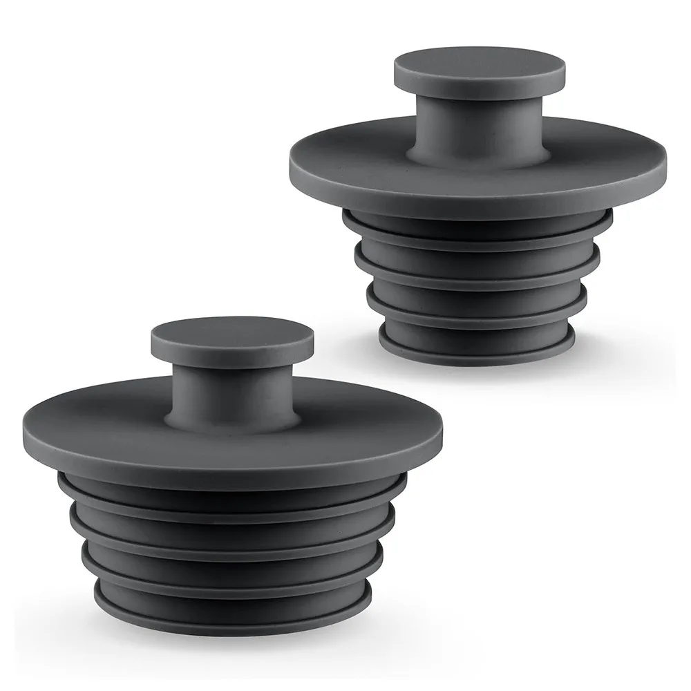 2pcs/set Portable Silicone Bathtub Drain Plugs Leak Proof Soft Shower Tub Replacement Stoppers Sink Drains Stopper Laundry Sink