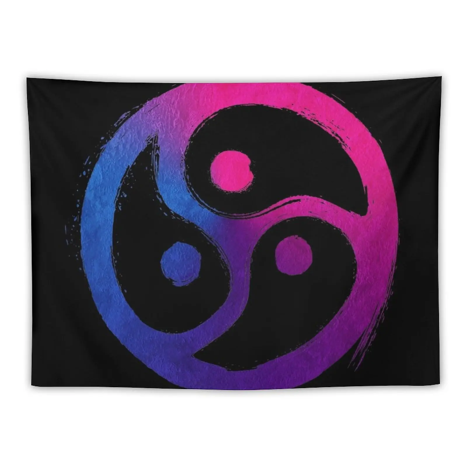 

New BDSM Triskelion Bisexual Pride Tapestry Room Decorator Home Decor Tapestry For Bedroom Hanging Wall Tapestry