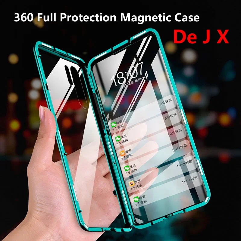 

Metal Magnetic Case For Huawei P50 P40 P30 P20 Nova 9 Pro Funda Double Sided Glass Cover For Mate 40 30 20 50 Pro Lite Coque